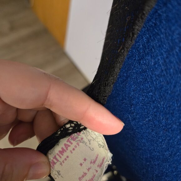 Free People Caught in My Net Slip Dress, Black, M, EUC - Picture 5 of 6